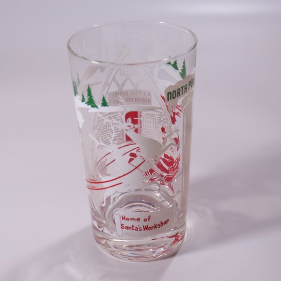 Boscul Peanut Butter Tumblers Home of Santa's Workshop North Pole Set of 4 - Picture 4 of 5